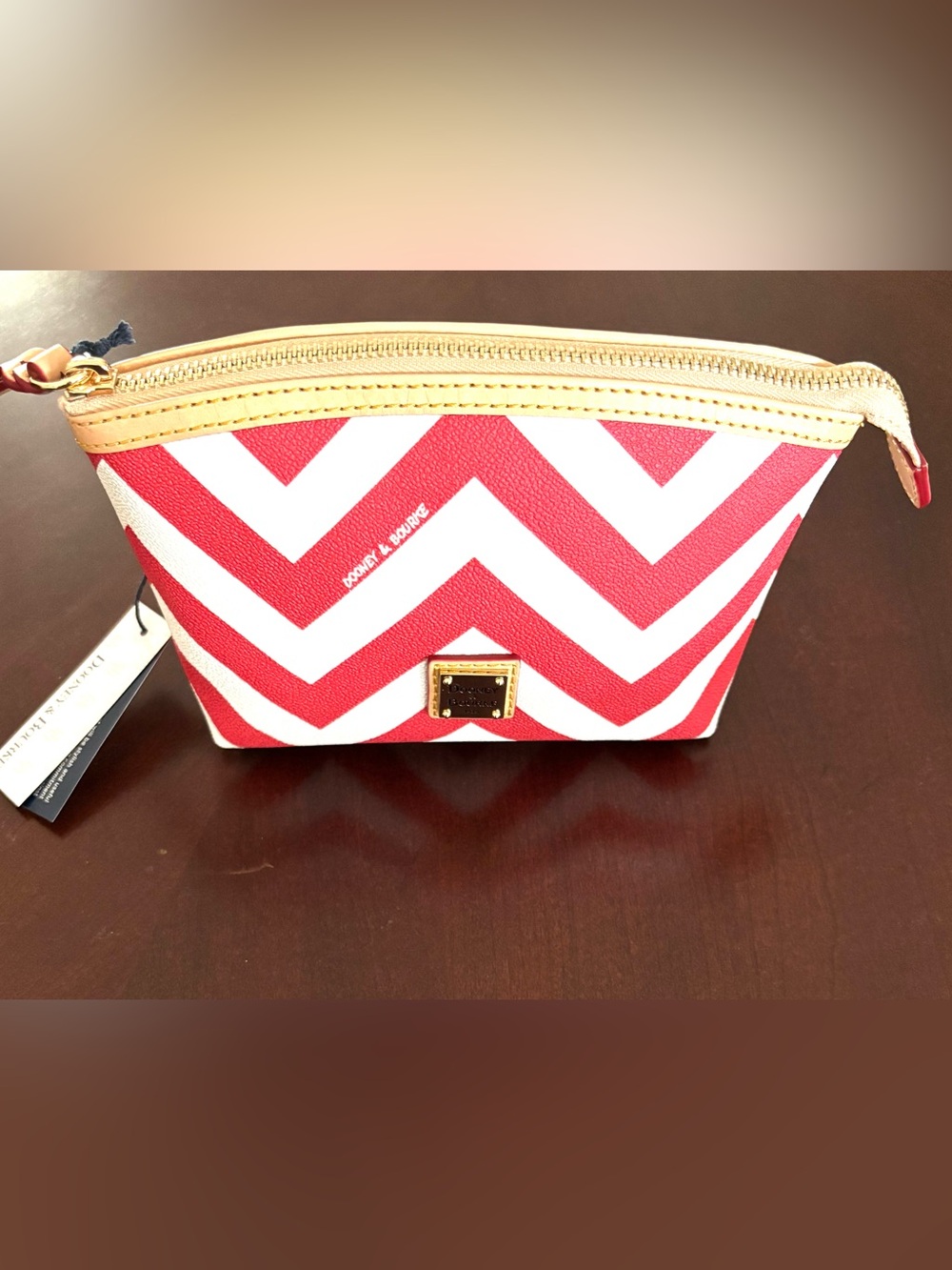 Dooney & Bourke Chevron Makeup Case